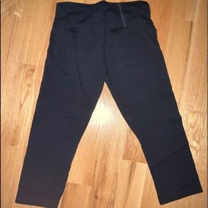 black capri leggings, gently used, Justice brand, size 18/20